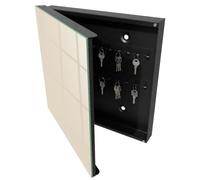 Tulup Organisateur Clef 30x30 cm | Noir | Porte Gauche | Fixation Murale