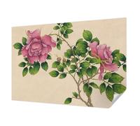 Tulup Papier Peint Adhésif 152x104 cm Résistante aux Taches pour Chambre à Coucher et Salon Haute Qualité Pose Murale Moderne Décoration Intérieure - roses romantiques