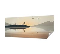 Tulup Papier Peint Auto-Adhésif 250x104 cm Panoramique Pose Murale Haute Qualité pour Chambre à Coucher et Salon Décoration Intérieure Résistante aux Taches - Silence du matin
