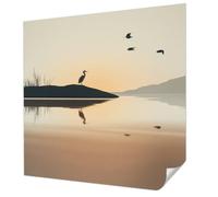 Tulup Papier Peint Auto-Adhésif 250x250 cm Panoramique Pose Murale Haute Qualité pour Chambre à Coucher et Salon Décoration Intérieure Résistante aux Taches - Silence du matin