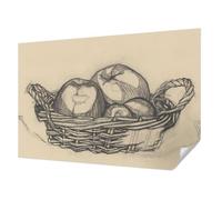 Tulup Papier Peint Autocollant Mur 104x70 cm Décoration Intérieure pour Chambre à Coucher et Salon Moderne Haute Qualité Résistante aux Taches Pose Murale - corbeille de fruits