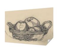 Tulup Papier Peint Autocollant Mur 152x104 cm Décoration Intérieure pour Chambre à Coucher et Salon Moderne Haute Qualité Résistante aux Taches Pose Murale - corbeille de fruits