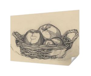 Tulup Papier Peint Autocollant Mur 208x146 cm Décoration Intérieure pour Chambre à Coucher et Salon Panoramique Haute Qualité Résistante aux Taches Pose Murale - corbeille de fruits