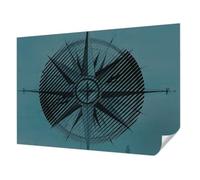 Tulup Papier Peint Autocollant Mur 208x146 cm Haute Qualité Résistante aux Taches Pose Murale pour Chambre à Coucher et Salon Décoration Intérieure Panoramique - compas marin