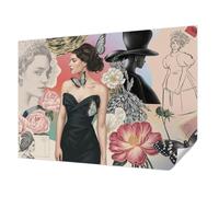 Tulup Papier Peint Autocollant Mur 208x146 cm Résistante aux Taches pour Chambre à Coucher et Salon Haute Qualité Pose Murale Panoramique Décoration Intérieure - Fleurs et portraits