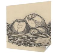 Tulup Papier Peint Autocollant Mur 250x250 cm Décoration Intérieure pour Chambre à Coucher et Salon Panoramique Haute Qualité Résistante aux Taches Pose Murale - corbeille de fruits