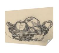 Tulup Papier Peint Autocollant Mur 312x219 cm Décoration Intérieure pour Chambre à Coucher et Salon Panoramique Haute Qualité Résistante aux Taches Pose Murale - corbeille de fruits