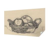 Tulup Papier Peint Autocollant Mur 416x254 cm Décoration Intérieure pour Chambre à Coucher et Salon Panoramique Haute Qualité Résistante aux Taches Pose Murale - corbeille de fruits