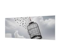 Tulup Papier Peint Décoratif 250x104 cm Décoration Intérieure pour Chambre à Coucher et Salon Colle Incluse Impression de Haute Qualité Facile à Nettoyer Pose Murale - Oiseaux volants