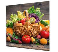 Tulup Papier Peint Décoratif 250x250 cm pour Chambre à Coucher et Salon Décoration Intérieure Pose Murale Colle Incluse Impression de Haute Qualité Facile à Nettoyer - Richesse fruitée