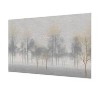 Tulup Papier Peint Intissé 104x70 cm Décoration Intérieure pour Chambre à Coucher et Salon Colle Incluse Impression de Haute Qualité Facile à Nettoyer Pose Murale - Harmonie forestière