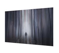 Tulup Papier Peint Intissé 152x104 cm Impression de Haute Qualité Facile à Nettoyer Pose Murale pour Chambre à Coucher et Salon Décoration Intérieure Colle Incluse - Le silence de la forêt