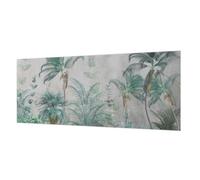 Tulup Papier Peint Intissé 250x104 cm Colle Incluse Pose Murale Facile à Nettoyer Décoration Intérieure pour Chambre à Coucher et Salon Impression de Haute Qualité - oasis exotique