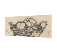 Tulup Papier Peint Intissé 250x104 cm Décoration Intérieure pour Chambre à Coucher et Salon Colle Incluse Impression de Haute Qualité Facile à Nettoyer Pose Murale - corbeille de fruits