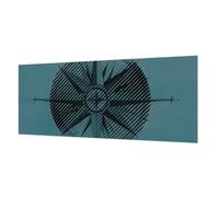 Tulup Papier Peint Intissé 250x104 cm Impression de Haute Qualité Facile à Nettoyer Pose Murale pour Chambre à Coucher et Salon Décoration Intérieure Colle Incluse - compas marin