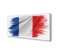 Tulup Peinture sur Toile Tableau - 100x50cm Murale décorPays Decoration Murale - Le Drapeau de la France