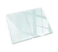 Tulup Planche à Découper 2x30x52 cm Verre Trempé Transparente Résistant à la chaleur Pour la cuisine