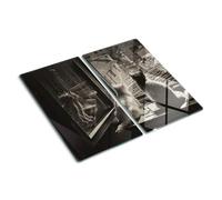 Tulup Planche À Découper - 2x30x52cm - Protection Plaque Induction Cuisson Tapis de Découpe Verre Trempé - Chats Par La Fenêtre ASIN: B08CXL653M | site: fr
