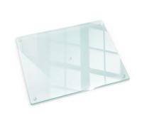 Tulup Planche à Découper Pour la cuisine Résistant à la chaleur Incassable Verre Trempé Protège Plan de Travail 52x40 cm