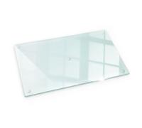 Tulup Planche à Découper Transparente 52x30 cm Verre Trempé Protège Plan de Travail