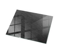 Tulup Plateau en Verre 80x60 cm Rectangulaire Decoratif Décor Élégant Durable Verre Trempé Surface Lisse pour Le Salon, la Cuisine et la Salle à Manger - Motif Pierre Naturelle