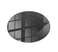 Tulup Plateau en Verre XXL ⌀ 100 cm Decoratif Décor Élégant Durable Verre Trempé Surface Lisse pour Le Salon, la Cuisine et la Salle à Manger - Motif Pierre Naturelle