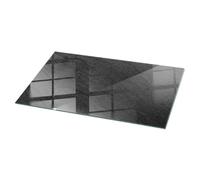 Tulup Plateau en Verre XXL 120x60 cm Rectangulaire Decoratif Décor Élégant Durable Verre Trempé Surface Lisse pour Le Salon, la Cuisine et la Salle à Manger - Motif Pierre Naturelle