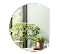 Tulup Premium Miroir latéral Rond incliné pour Salon Couloir 90 cm Grand Miroir asymétrique