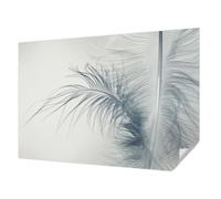 Tulup Revêtement Mural Autocollant 152x104 cm Haute Qualité Résistante aux Taches Décoration Intérieure Moderne Pose Murale pour Chambre à Coucher et Salon - Plume délicate