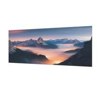 Tulup Tapisserie Intissée 250x104 cm Colle Incluse Pose Murale Impression de Haute Qualité pour Chambre à Coucher et Salon Décoration Intérieure Facile à Nettoyer - Le soleil levant