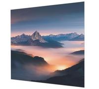Tulup Tapisserie Intissée 250x250 cm Colle Incluse Pose Murale Impression de Haute Qualité pour Chambre à Coucher et Salon Décoration Intérieure Facile à Nettoyer - Le soleil levant