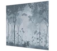 Tulup Tapisserie Intissée 250x250 cm Impression de Haute Qualité Facile à Nettoyer Décoration Intérieure Colle Incluse Pose Murale pour Chambre à Coucher et Salon - Mysticisme de la forêt