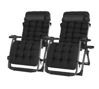 Tum Fauteuil de jardin inclinable pliable 3 positions Capacité 240 kg Léger Portable avec sac de transport Idéal pour la détente et le confort en plein air