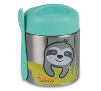 TUM TUM Bouteille alimentaire pour enfants avec fourchette magnétique et couvercle facile à ouvrir, bocal isotherme de 300 ml, paresseux Stanley
