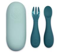 Set de couverts en silicone bleu