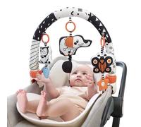 TUMAMA Arche d’activité avec 3 Hochets, Jouets Eveil pour Poussettes, Jouet Suspendu Animal Sensoriel pour Nouveau-né 0-6-12 Mois, Jouet d'arc de Poussette Arche Bébé Garçons Filles