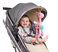 TUMAMA Jouets Suspendus Licorne pour Bébé, Jouets pour Poussette De Landau, Jouet Hochets Suspendus Roses, Jouet Animaux en Peluche pour Siège Auto pour Nouveau-Nés 0 3 6 9 12 Mois Bébés