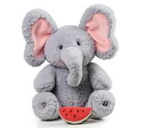 TUMAMA Kids Jouet Interactif en Forme d'éléphant Qui Danse et Parle | Qui Danse, Enregistre et Répète ce Que vous Dites, Joue de la Musique, Propose un Jeu Interactif de Nourrissage