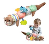 TUMAMA KIDS Jouet sensoriel Doux Loutre pour bébé 0 3 6 9 12 18 Mois, Jouet bébé en Peluche, Jouet en Peluche Loutre Cadeau pour Bambin garçon Fille
