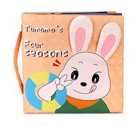 TUMAMA KIDS Tumama Livre en Tissu froissé Quatre Saisons, Jouet sensoriel pour Nourrissons et Tout-Petits