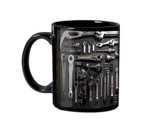 Tumbler à café mécanique de boîte à outils, tasse à café mécanique - Café à café mécanique imprimé - Grande tasse à eau de manipulation pour tournevis, amateurs et artisans