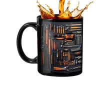 Tumbler à café Mechanic Toolbox - Tasse à café mécanique | Camé à café en céramique pour hommes | Tasse de boîte à outils mécanique | Tasse à café drôle | Tasse à eau à grande poignée | Cop