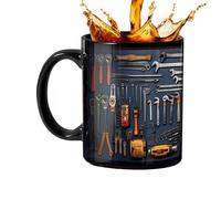 Tumbler à café Mechanic Toolbox - Tasse à café mécanique | Camé à café en céramique pour hommes | Tasse de boîte à outils mécanique | Tasse à café drôle | Tasse à eau à grande poignée | Cop