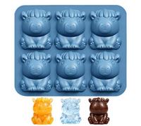 Tumbler Freeze Capybara Silicone Whiskey Tray Six Cavity Nonstick EasyRelease Cute Sculpted Beverage Cooling Sphere Party Gathering Refreshment Home Bar Entertainment Chill Craft SetUp