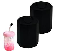 Tumblers Straw Caps, Silicone Straw Covers, 0.75x0.7x0.91 Inches 2-Piece Replacement, Cup Accessories for Outdoor, Travel, Beach, Hiking, Camping, Sports Bottle, Reusable Water Bottles