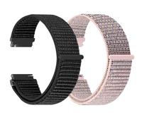 TumCez 18 mm/19 mm/20 mm/22 mm/24 mm Bracelet pour Homme Femme, Réglable à Déclipsage Rapide, Bracelets de Montre en Nylon pour Samsung/Garmin/Fossil/Amazfit/Huawei, 24mm, Nylon