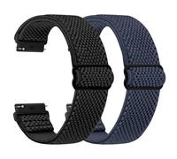 TumCez Bracelet de montre élastique réglable en nylon, 18 mm 19 mm 20 mm 22 mm 24 mm pour Samsung/Garmin/Fossil/Amazfit/Huawei/Xiaomi/Suunto Montre pour homme femme