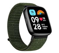 TumCez Bracelet en nylon compatible avec Xiaomi Redmi Watch 3 Active Bracelet pour Femme Homme,Bracelet de Sport de Remplacement Réglable pour Xiaomi Redmi Watch 3 Active, vert militaire, bracelet