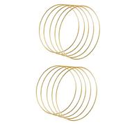 Tuminfar 10 Pack 14 Pouces Grand Métal Floral Hoop Wreath Macramé Ou Anneaux Créoles pour Bricolage Guirlande Décor