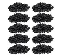 Tuminfar 1000 Piece Bouchon de Cordon DIY Noir en Plastique Connecteur Cordon de Serrure Couvercle D'Interrupteur